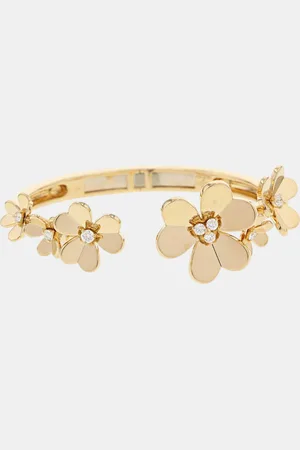 Van cleef 18K Gold 7 Flower Medium Frivole Bracelet