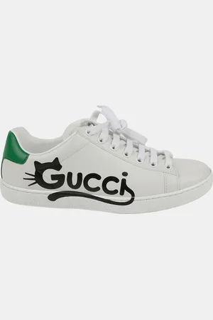 Gucci Leather Ace Kitten Sneakers Size 35.5