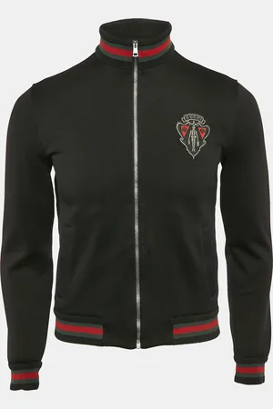 Gucci Equestrian Logo Applique Zip Front Jacket XS