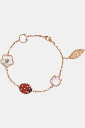 Van cleef 18K Gold Lucky 5 Motifs Spring Bracelet