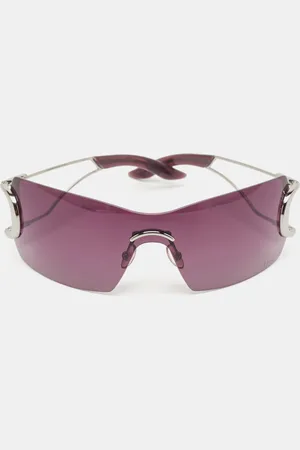 Dior Ly 2 Silver Tone 6LBNP Shield Sunglasses