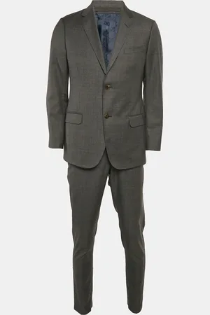 Gucci Charcoal Patterned Wool Tailored Suit L
