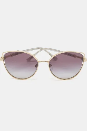 Bvlgari Gold Tone BV 6168 Cat Eye Sunglasses