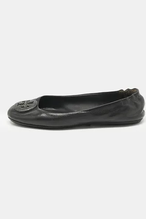 Tory Burch Leather Minnie Travel Ballet Flats Size 40.5