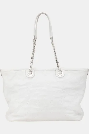 CHANEL Small Quilted Caviar Daily Shopping Tote Bag