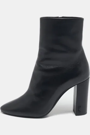 Saint Laurent Saint Laurent Leather Lou Ankle Boots Size 37