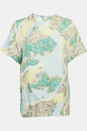 Emilio Pucci Floral Print Silk Top S