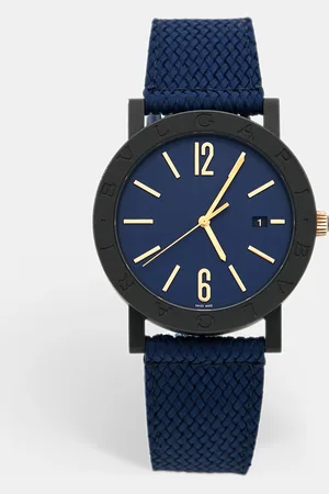 Bvlgari DLC Coated Stainless Steel Rubber 103133 Men