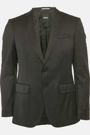 HUGO BOSS Wool Gabardine Single Breasted Blazer S