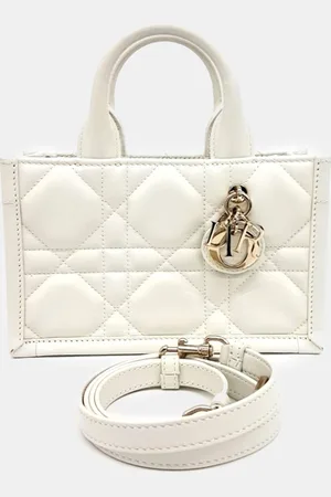 Dior Leather Book Tote Mini Strap Bag