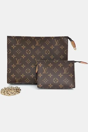 LOUIS VUITTON Monogram Canvas Toilet Pouch on Chain