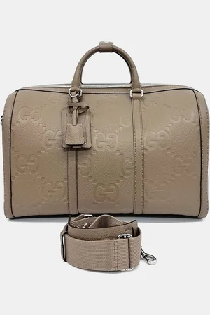 Gucci Tone Leather Jumbo GG Small Duffel Bag