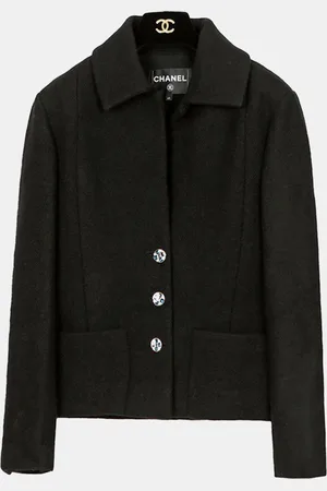 CHANEL 3 Button Wool Jacket Size 40