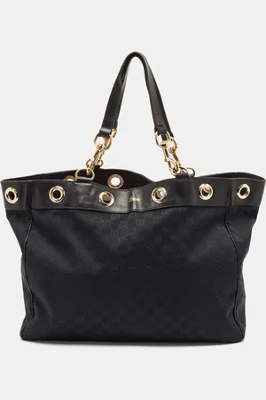 Gucci GG Canvas and Leather Positano Tote