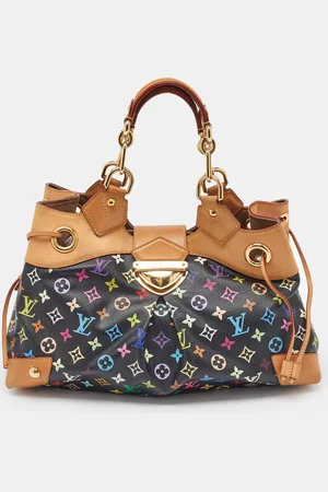 LOUIS VUITTON Black Monogram Canvas Ursula Bag