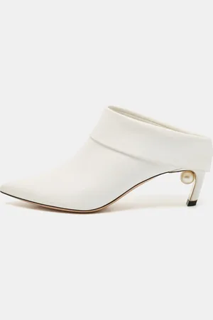 Nicholas Kirkwood Leather Pointed Toe Mules Size 37