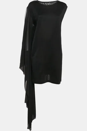 Maison Margiela Cotton Knit Elongated Sleeve Mini Dress M