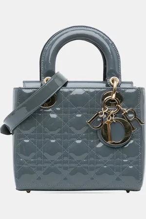 Dior Patent Leather Small Lady Tote Bag
