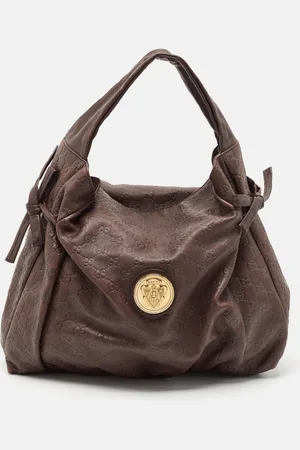 Gucci Dark ssima Leather Hysteria Shoulder Bag