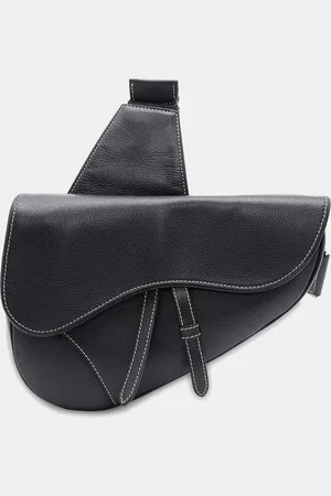 Dior Leather Saddle Bag