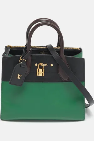 LOUIS VUITTON /Brown Leather City Steamer PM Bag