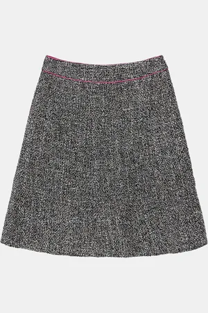 CHANEL Multicolour Tweed Skirt Size 40