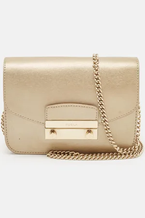 Furla Pale Leather Mini Metropolis Crossbody Bag