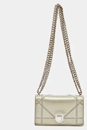 Dior Shimmer Leather Mini ama Flap Bag