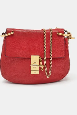 Chloé Leather Medium Drew Flap Chain Crossbody Bag