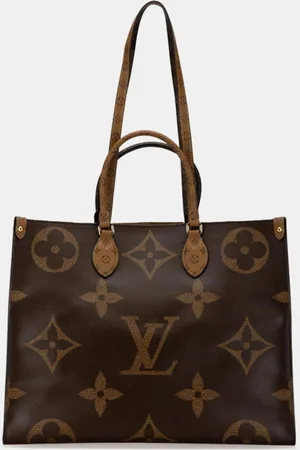 LOUIS VUITTON Pvc Leather Monogram Giant Reverse On-The-Go Gm Tote Bag