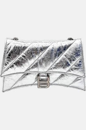 Balenciaga Metallic Leather Crush Chain XS Shoulder Bag