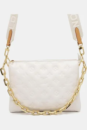 LOUIS VUITTON Monogram Embossed Lambskin Coussin PM Bag