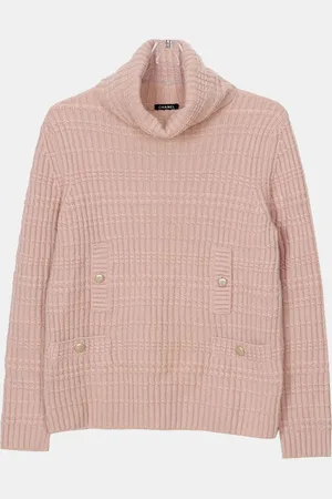 CHANEL Cashmere Blend Knit Pullover Size 36