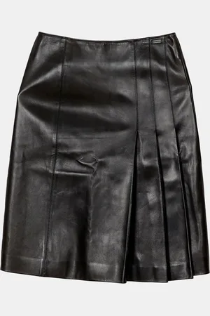 CHANEL Lambskin Side Flare Skirt Size 34