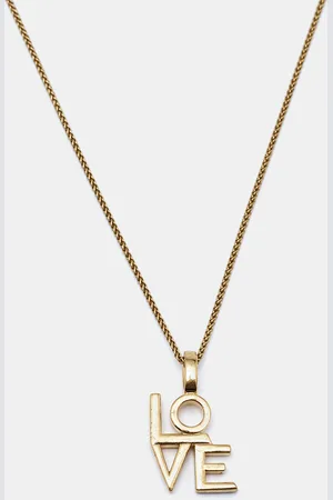 Saint Laurent Saint Laurent Love Tone Pendant Necklace