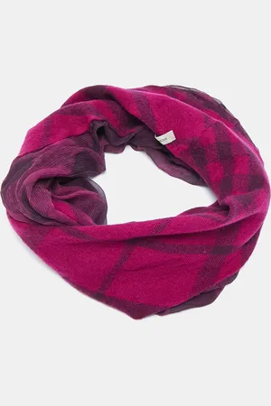 Burberry Checks Wool and Silk Neck Warmer