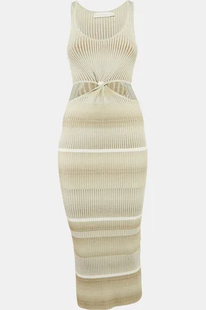 Simkhai Rib Knit Cut-Out Midi Dress S