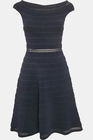 Sandro Patterned Knit Sleeveless Mini Dress L