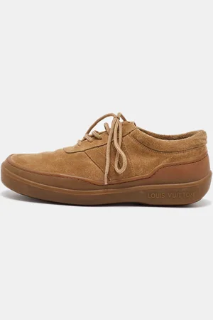 LOUIS VUITTON Light Suede Lace Up Oxfords Size 40