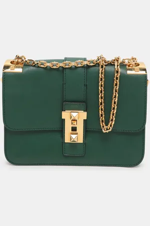 VALENTINO Leather Rockstud Shoulder Bag