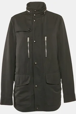 Burberry Synthetic Zip-Up Hooded Jacket L