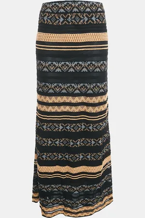 M Missoni Patterned Knit Maxi Skirt M