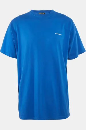 Balenciaga Logo Print Jersey Oversized T-Shirt L