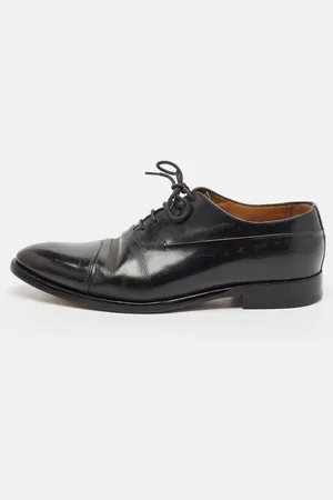 Berluti Leather Cap Toe Lace Up Oxfords Size 44
