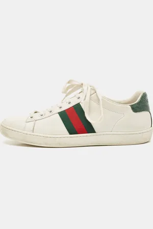 Gucci Leather Web Ace Sneakers Size 38