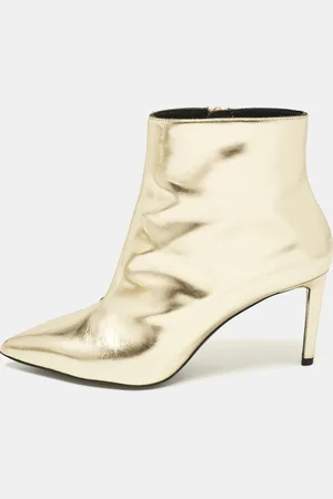 Balenciaga Leather Pointed Toe Ankle Length Boots Size 38