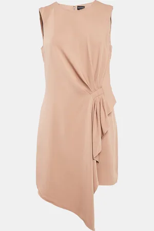 Giorgio Armani Copper Silk Sleeveless Short Dress M