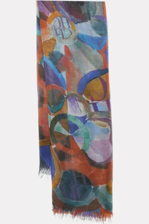 CH Carolina Herrera Abstract Print Silk Scarf