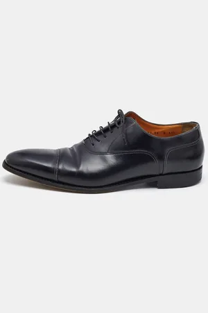 santoni Leather Lace Up Oxfords Size 45.5