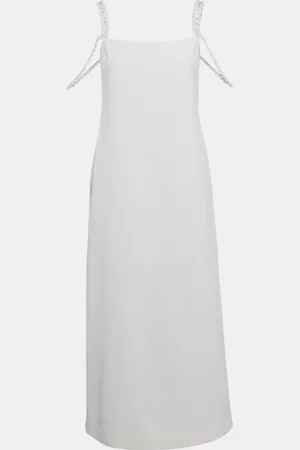 ALEXIS Embellished Crepe Sleeveless Shayanne Midi Dress S
